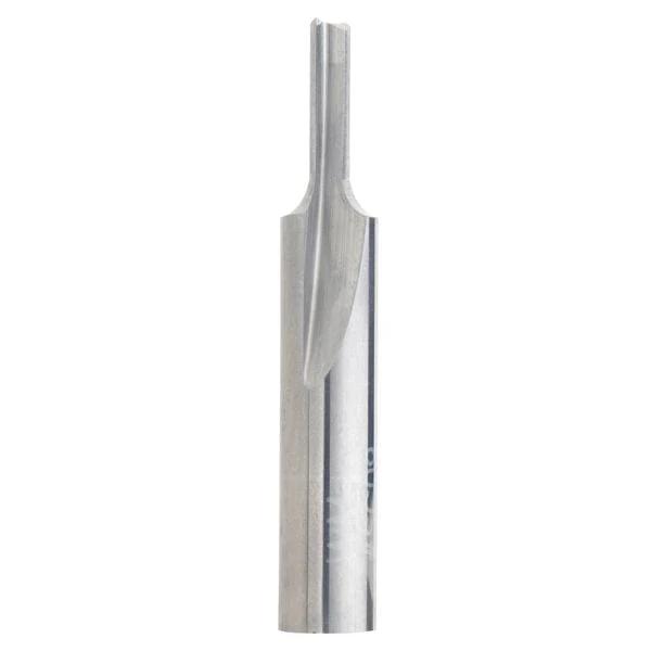Solid Carbide Double Flute Straight Cut Router Bit - 1/4" SH - Diameter:5/32" - Cutting Length:5/8" - Overall Length:1-1/2"